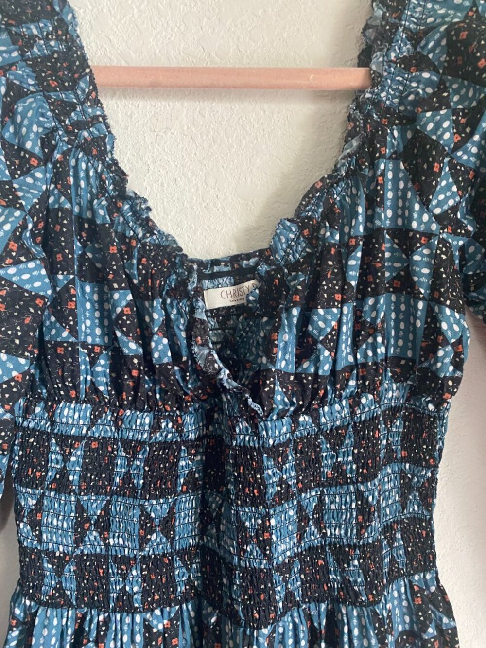 Christy Dawn The Monroe Dress: Boho, Garden core, Organic Cotton - Picture 3 of 13